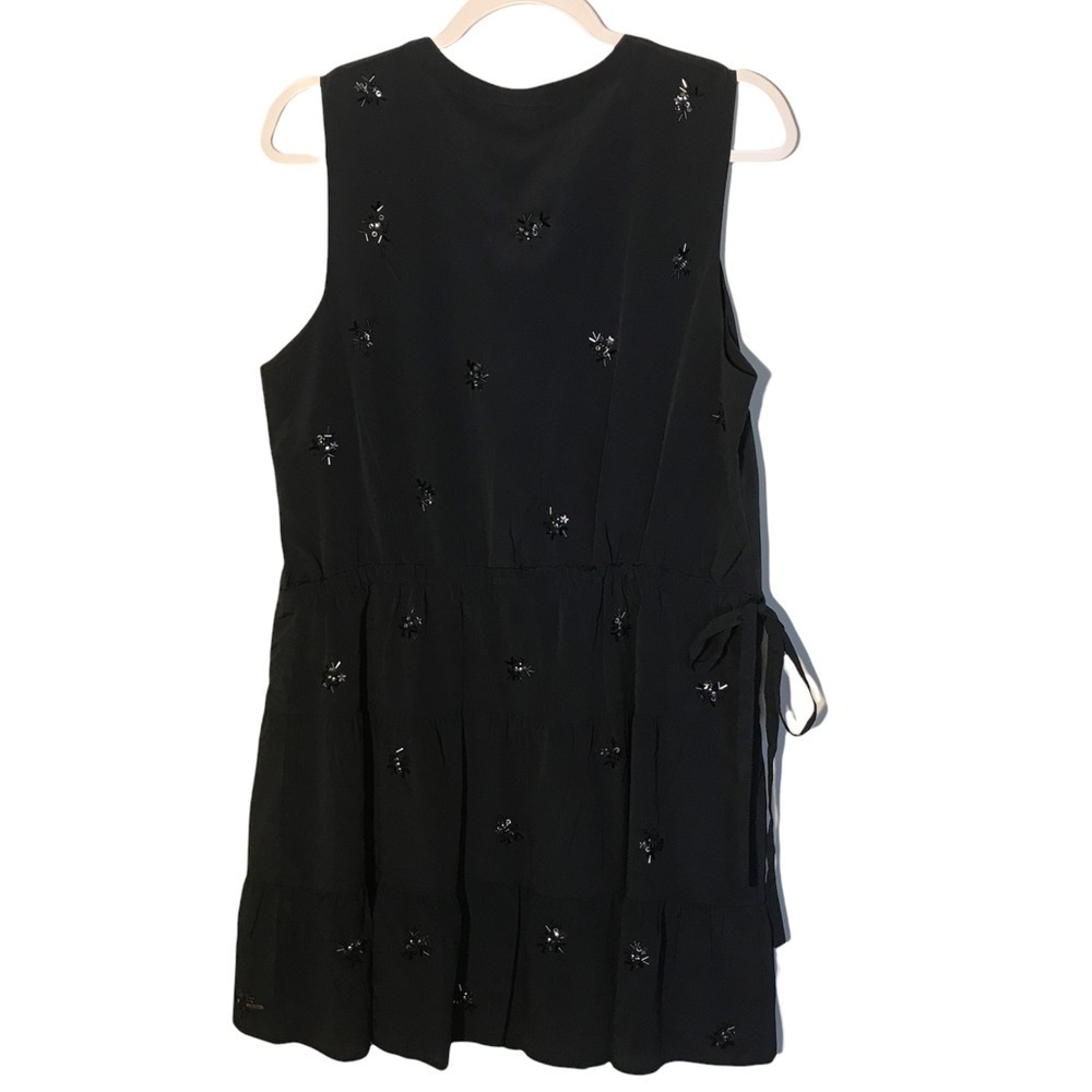 Tommy Hilfiger New with tags Navy blue beaded dress size Large - Picture 2 of 10